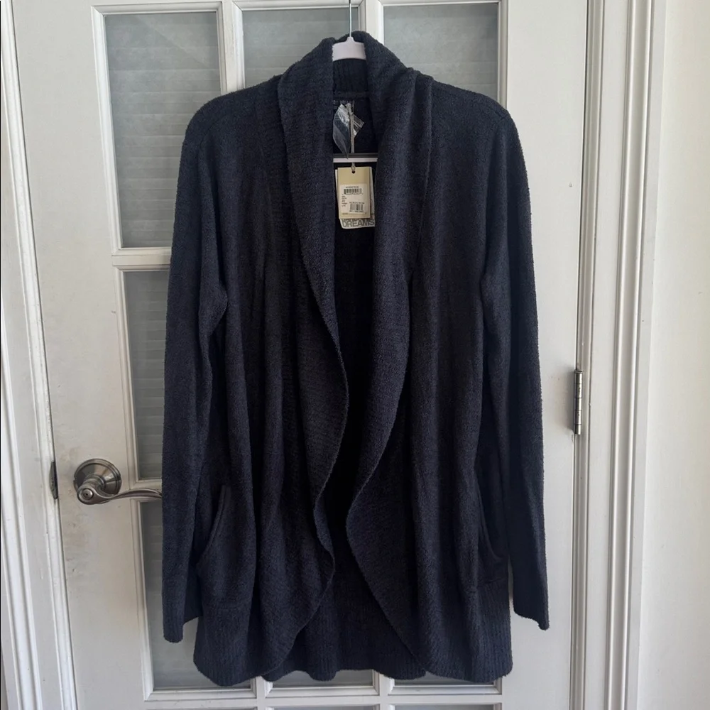 Barefoot Dreams Cozy Chic Lite Cardigan L/XL Indigo NWT - Picture 8 of 8